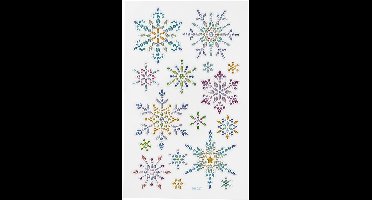 Diamond stickers, ijskristallen, vel 10x16 cm, 1 vel