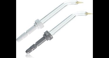 Waterpik PP-100 Pik-Pocket Tips - Opzetstukken Voor Waterflossers - 2 Stuks - Zilver