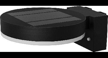 LEDVANCE Wand- en plafondarmatuur LED: voor muur, ENDURA STYLE SOLAR SINGLE CIRCLE / 6 W, 3.2 V, Warm wit, 3- K, body materiaal: polycarbonate (pc)/acrylonitrile butadiene styrene (abs), IP44