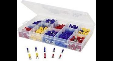 TRU COMPONENTS 731306 Assortiment kabelschoenen 0.50 mm² - 2.50 mm² Blauw, Geel, Rood 1000 stuk(s)
