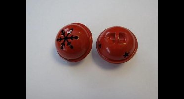 Kerst bel rood 35 milimeter 1 Stuks