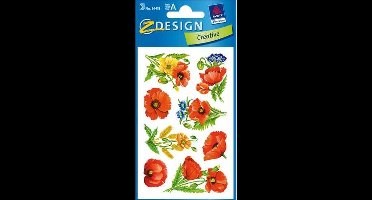Avery papieretiket Z-design Creative pakje a 3 vel papaver