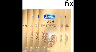 Durex Condooms Nude 10st - 6 Stuks - Voordeelverpakking