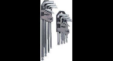 Brüder Mannesmann BM18170 18-delige Stiftsleutelset - Torx / Inbus - T10-50