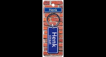 Paper Dreams Sleutelhanger Straatnaam Henk 9 Cm Staal Blauw