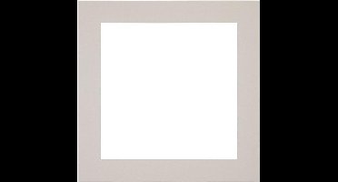 Passe-Partout Fotomaat 35x35 cm - Lijstmaat 45x45 cm - Grijs Graniet - Museumkarton - Fotolijst niet inbegrepen