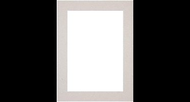 Passe-Partout Fotomaat 40x50 cm - Lijstmaat 45x60 cm - Grijs Graniet - Museumkarton - Fotolijst niet inbegrepen