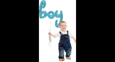 Folieballon Boy blauw 91cm