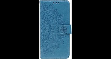 Shop4 - Geschikt voor Huawei Mate 30 Pro Hoesje - Wallet Case Mandala Patroon Blauw