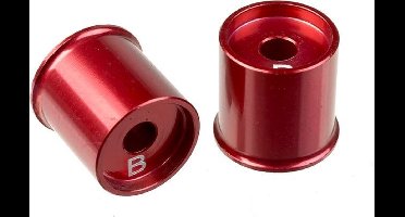 Team Corally - Alum. Lower Arm Cap SSX-10 - B - -1mm - 2 pcs