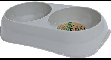 Moderna dubbele eetbak Gusto XS 2x200 ml lichtgrijs grijs