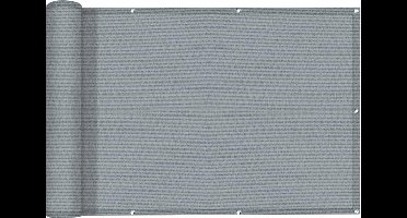 Stunq® Stijlvolle en Beschermende Balkon Privacy Scherm met UV Bescherming, Waterdicht Polyester, Lichtgrijs, 0.9 x 5 m