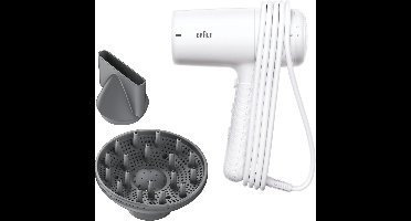 Braun HD2.21 Föhn BRHD226E - Lichtgewicht Haardroger - Compleet met Diffuser en Blaasmond - IONTEC tegen Pluis - Snel Drogen - 3 Temperaturen en 2 Snelheden plus Cool Shot - 2200W