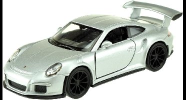 Welly Schaalmodel Porsche 911 Gt3 Rs 1:34 Diecast Zilver 11 Cm