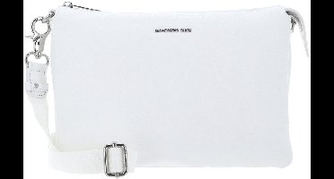 MANDARINA DUCK Leren schoudertas Mellow Leather Crossover Bag Blanc wit
