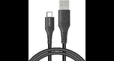 Accezz Kabel - USB C naar USB A Kabel - 1 meter - USB C Oplader Kabel - Zwart