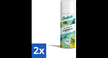 Batiste - Classic Clean - Droogshampoo - Koele en Schone Geur - Verfrist en Geeft Grip - 50ml - Voordeelverpakking - 2 stuks