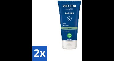2 x WELEDA - Reinigingsgel & Baardwash 2‑in‑1 Men - 100 ml - Reinigingsgel - Baardwas - Gezichtsreiniger - Baardverzorging - Natuurlijke Verzorging