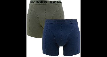 Björn Borg heren cotton stretch 2P boxers blauw & groen