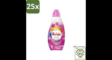 25 x Robijn - Klein & Krachtig Classics Color Pink Sensation - Vloeibaar Wasmiddel - 19 Wasbeurten - Grootverpakking - Kleurbehoud - Frisheid - Biologisch Afbreekbaar - Milieuvriendelijk - Vloeibaar Wasmiddel