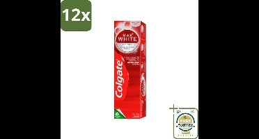 Colgate – Max White Infinite – Tandpasta – 75 ml - Voordeelverpakking - 12 stuks - Anti-vlekken - Tandgezondheid
