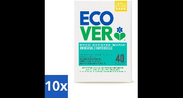 Ecover - Waspoeder Universal - Voor witte & bonte was - 3 kg - 40 wasbeurten - Bulkverpakking - 10 stuks