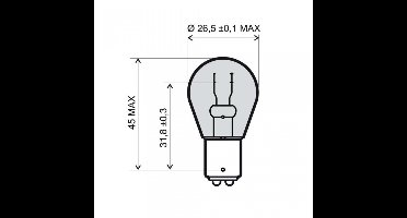 Ampoule Osram pour Scooter Piaggio 125 LIBERTY S 4T E3 2006 à 2008 ARG Neuf