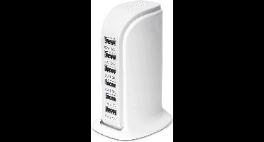 USB Oplader met 8 Poorten en 40W Vermogen - Ideaal voor Smartphones en Tablets