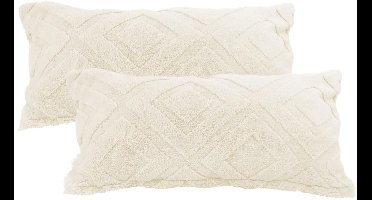 IMPERATORIS® Kussenhoes/Kussensloop Pluche voor Woonkamer Kussen 40 x 80 - Fluffy Sierkussen- Cushion Cover set van 2