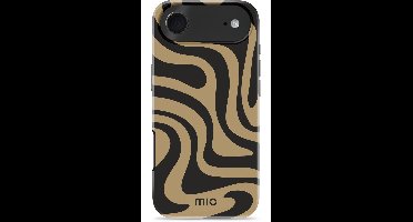 Mio by Mobilize Hoesje geschikt voor Apple iPhone Air MagSafe Telefoonhoesje Hardcase | Mio by Mobilize Backcover | Geschikt voor MagSafe | Geschikt voor Draadloos Opladen met Magnetische Ring | Geschikt voor MagSafe Case - Swirl | Bruin