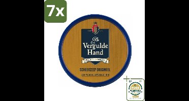 7 x Vergulde Hand Scheerzeeptablet 75 gr - Grootverpakking - Scheerzeep - Scheerzeeptablet - De Vergulde Hand - Scheren - Schuim