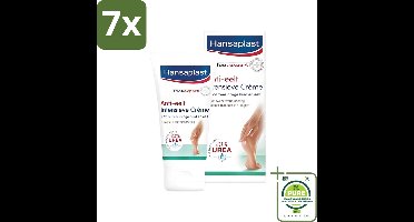 7 x Hansaplast Anti-Eelt Creme 75 ml - Grootverpakking - Droge Voeten - Eelt - Voetverzorging - Voetcrème - Hydraterende Crème