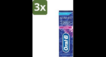 Oral-B - 3D White Vitalize - Tandpasta - Whitening - 75 ml - Bulkverpakking - 3 stuks