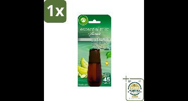 1 x Air Wick Essential Mist - Navulling - Komkommer & Meloen - 20ml- Luchtverfrisser - Geur - Komkommer En Meloen - Navulling - Essentiële Oliën