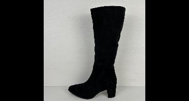 Suèdine laarzen met elegante hak zwart Zwart / 40