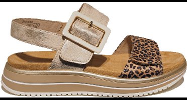 Remonte dames sandalen met leopard print