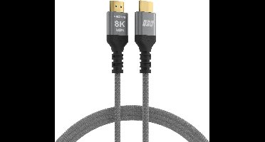 EFB Elektronik HDMI-21-00003 HDMI kabel 2 m HDMI Type A (Standaard) Zwart, Grijs