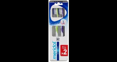 Meridol Parodont Expert Duo Pack Extra Zachte Tandenborstels (Kleur : Paars en groen)