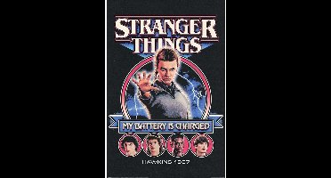Stranger Things My Battery is Charged Unisex Poster - meerkleurig - Standard