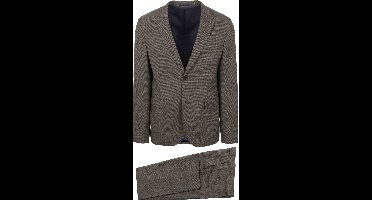 Suitable Strato Pied De Poule Kostuum Wol Ember Gold - Maat 50 - Heren