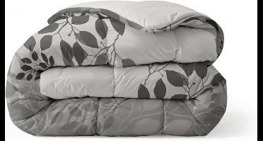 Stunq® Duvet 4 Seasons - Beddengoed Winter Dekbed en Zomer Dekbed Warm Dekbed - Wasbaar Dekbed zonder Overtrek - Anti-Allergeen Quilt (Silver Wilderness, 135 x 200 cm (S))