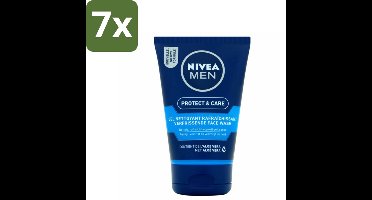 NIVEA MEN - Protect & Care - Reinigingsgel Gezicht - 100 ml - Bulkverpakking - 7 stuks