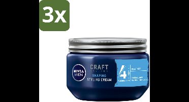 NIVEA MEN - Styling Cream - 150 ml - Bulkverpakking - 3 stuks