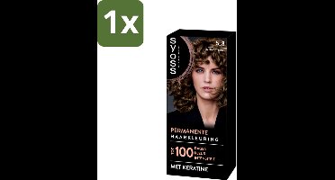 1 x SYOSS - Coloration 5-8 Hazelnootbruin - Haarverf - Grijsdekking - Vermindert Haarbreuk - Haarverf - Permanente Haarkleuring - Grijsdekking - Haarverf Thuis - Haarverf Salonresultaat