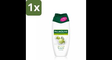 1 x Palmolive Naturals - Olijf & Melk - Douchecrème - Natuurlijk & Verzachtend - 250 ml - Douchecrème - Natuurlijke Huidverzorging - Olijf En Melk - Vegan Douchecrème - Zachte Huid