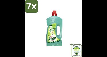 7 x Andy - Vertrouwd - Allesreiniger - Fris & Vertrouwd - 1L - Grootverpakking - Allesreiniger - Schoonmaak - Vloerenreiniger - Natuurlijke Reiniging - Milieuvriendelijk