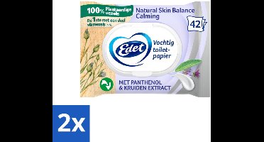 Edet – Vochtig Toiletpapier – Natural Skin - Voordeelverpakking - 2 stuks