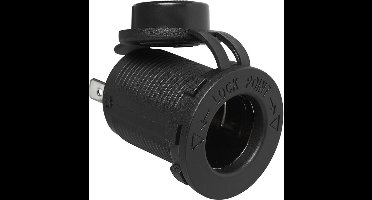 ProPlus Inbouwstekkerdoos DIN - 12/24 Volt - 16A - Ø 29 mm - Inbouwdiepte 48 mm