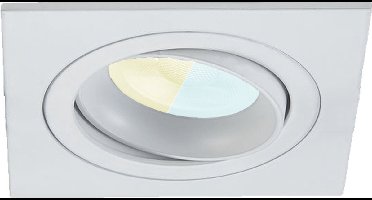 Inbouwspot Berke met Philips HUE White Ambiance - inbouwspot - Wit - vierkant - Voor binnen / woonkamer / keuken / slaapkamer - IP20 - GU10