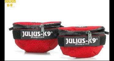 IDC® universele zijtassen rood voor harnas maat baby1 tot maat mini.